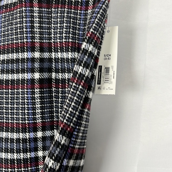 Plaided Mini Skirt Blue & Black Side Split Back Zipper Juniors Size Small - Picture 5 of 9